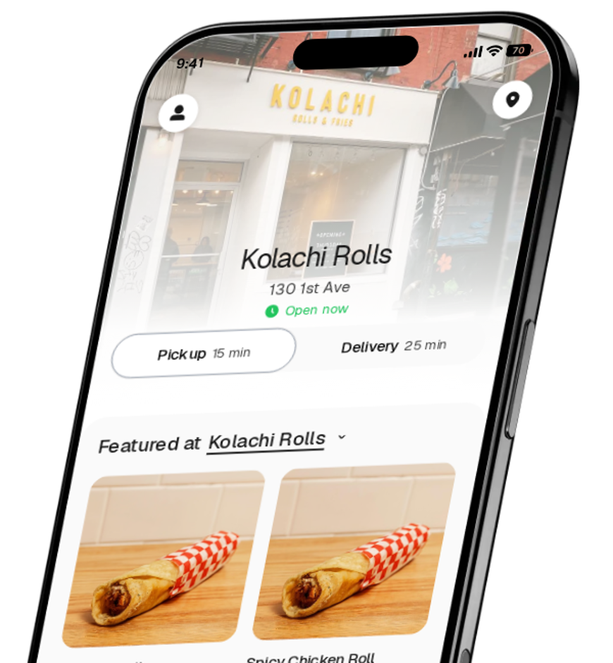 Kolachi Rolls app preview